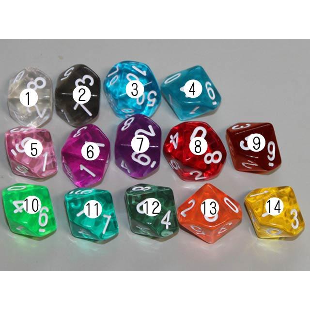 10面クリアダイス（0-9） : EDA GARAGE - 通販 - Yahoo!ショッピング