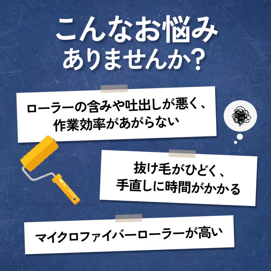 塗装 ローラー ペンキ スモール ペイント マイクロファイバー 300本セット 用品 6インチ 14ミリ