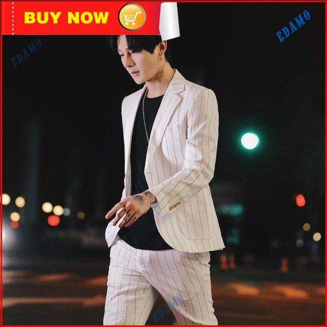 特別訳あり特価 メンズスーツ タキシード ホワイト 40代 30代 代 披露宴 結婚式 パーティー 2点セット フォーマルスーツ 紳士服 かっこいい ストライプ メンズ スーツ ホワイト タキシード 2点セット ストライプ スーツ フォーマル