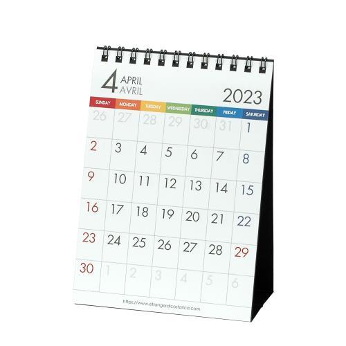 カレンダー 4月始まり 卓上 A6 年 カラーバー シンプル 公式通販サイト 0104 Clt43 B 12 エトランジェディコスタリカ 通販 Yahoo ショッピング