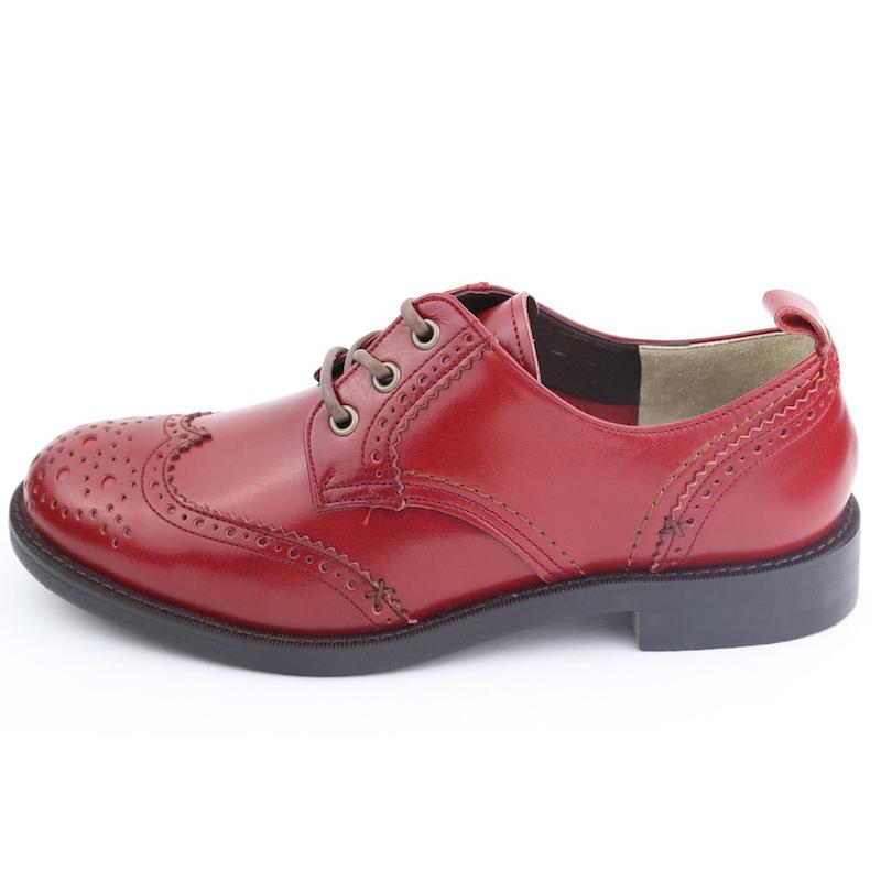TODAY トゥデイ 5528 red レッド ウィングチップ 本革使用 ウイング