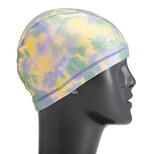 Speedo(スピード) スイムキャップ Tiedye Tricot Cap タイダイトリコットキャップ SE12314 グリーンフィグ