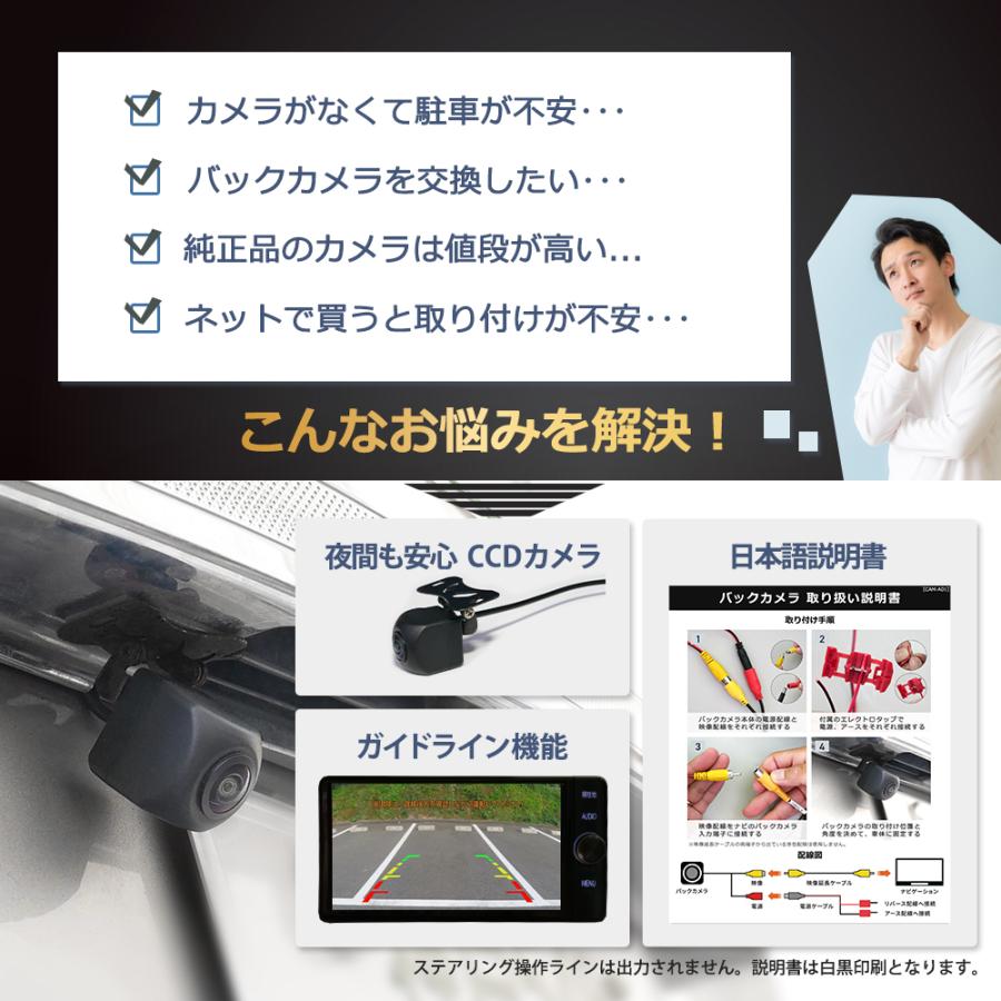 日本語説明書付き 汎用リアカメラ バックカメラセット 車載用カメラ