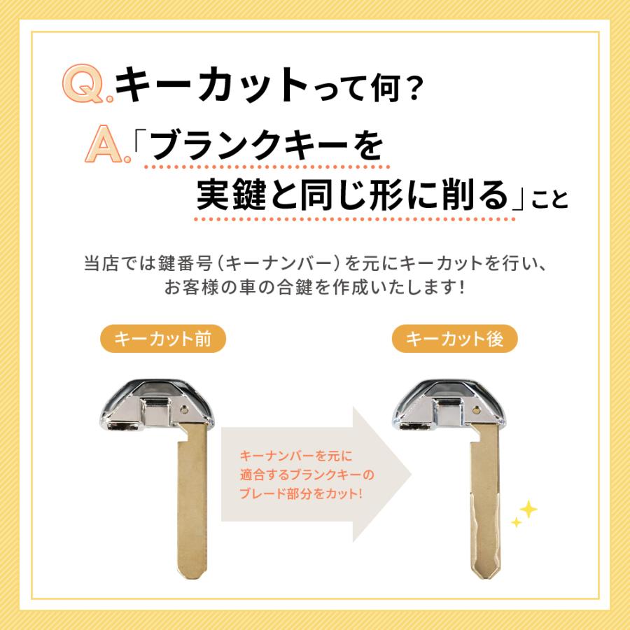 ホンダ（HONDA） 加工代金込み ブランクキー エマージェンシーキー