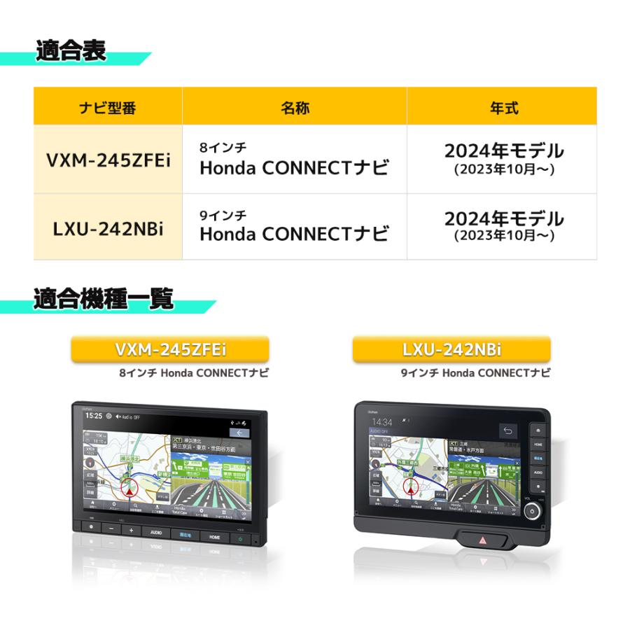 新型 N-BOX JF5 JF6 VXM-245ZFEi LXU-242NBi テレビキット ホンダ 純正ナビ ギャザズ 走行中テレビナビ操作 Gathers ナビキャンセラー NBOX Nボックス｜eddymall｜03