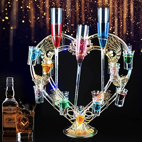 テキーラ観覧車 LED酒ボトルの表示棚 バーホテルLED酒棚の表示棚(239