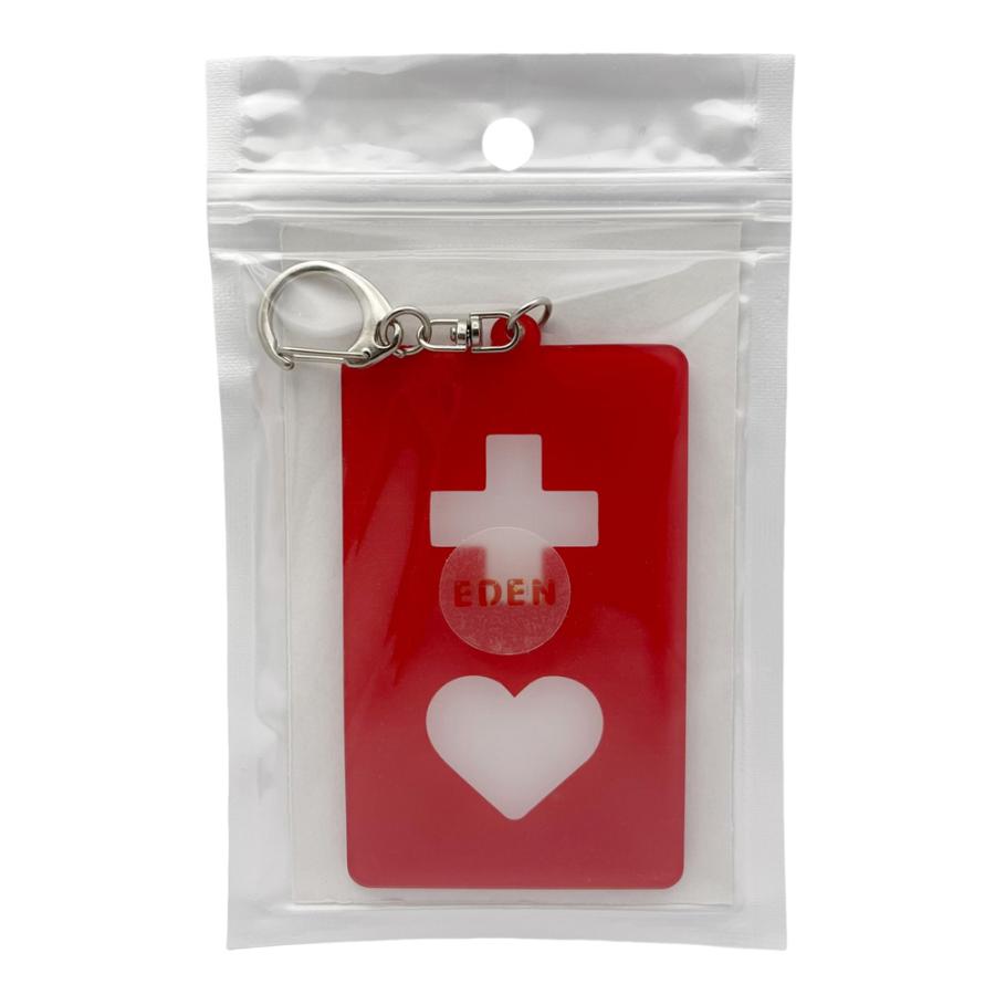 EDEN（エデン）ヘルプマーク アクリル キーホルダー レバーフック式