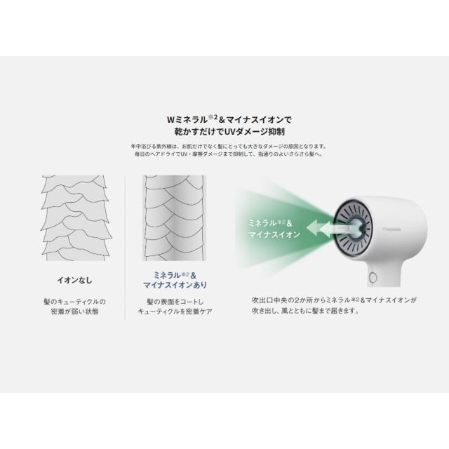 イオニティ ドライヤー パナソニック 小型 速乾 高回転モーター W