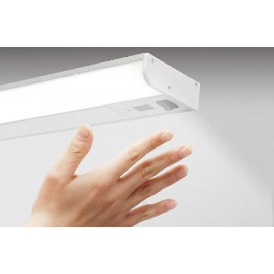 棚下・壁兼用 手元灯 アイリスオーヤマ キッチン LED 薄型 タッチレススイッチタイプ LEDキッチン手元灯 タッチレススイッチ KTM8N-TKS ※取付工事必要※の画像