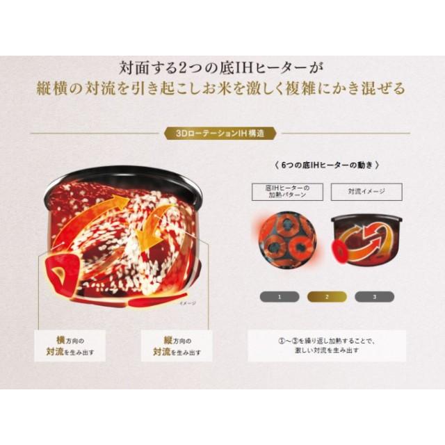 象印（ZOJIRUSHI） 炊飯器 0.5〜5.5合炊き 圧力IH炊飯ジャー 豪炎