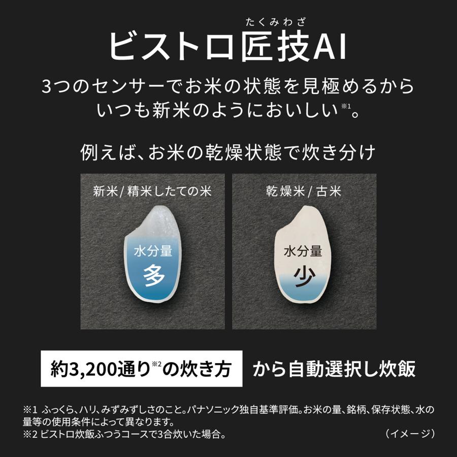 Panasonic（パナソニック） 炊飯器 1.0L 0.5〜5.5合 Wおどり炊き SR