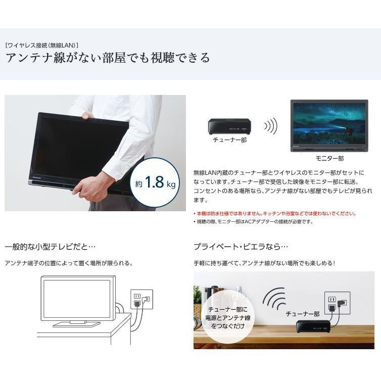 ポータブルテレビ パナソニック 19v型 VIERA プライベートビエラ スタンダードモデル(非防水)  地上・BS・110度 CS デジタルテレビ ブラック UN-19F11｜edenden｜05