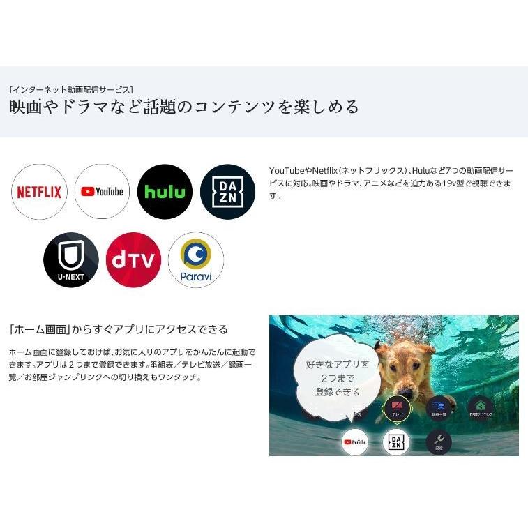 ポータブルテレビ パナソニック 19v型 VIERA プライベートビエラ スタンダードモデル(非防水)  地上・BS・110度 CS デジタルテレビ ブラック UN-19FB10Hの画像