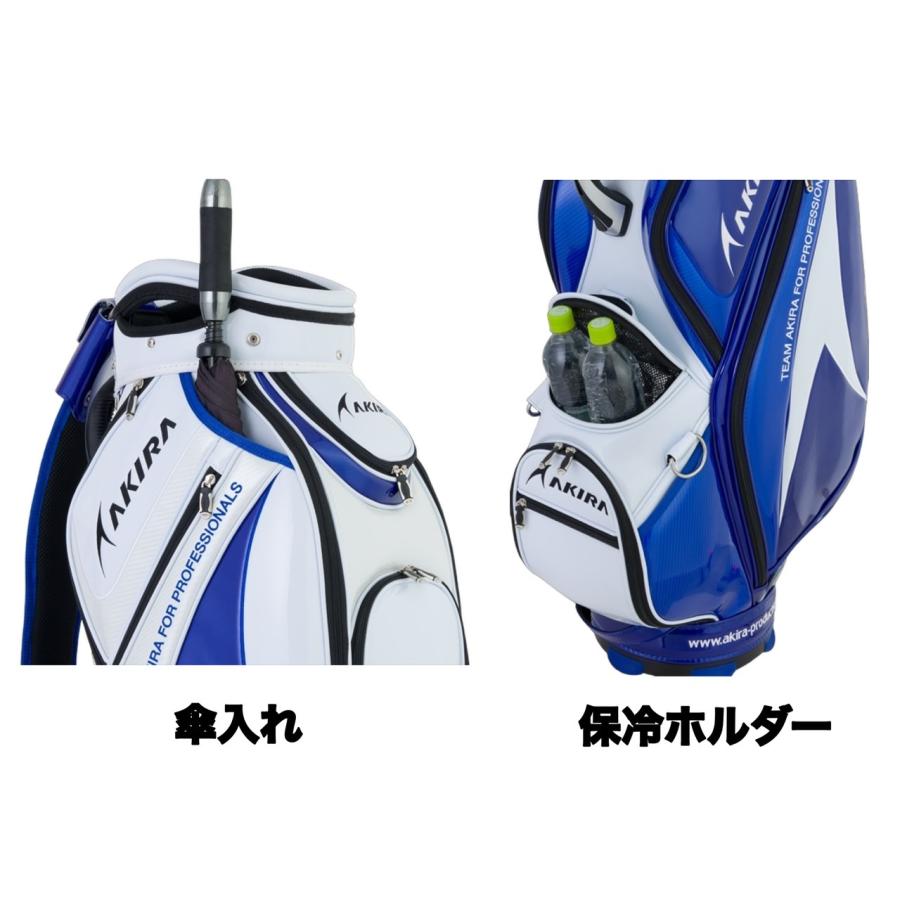 アキラプロダクツ 2024 キャディバッグ 9インチ カートバッグ アキラプロダクツ 2024 キャディバッグ 9インチ カートバッグ