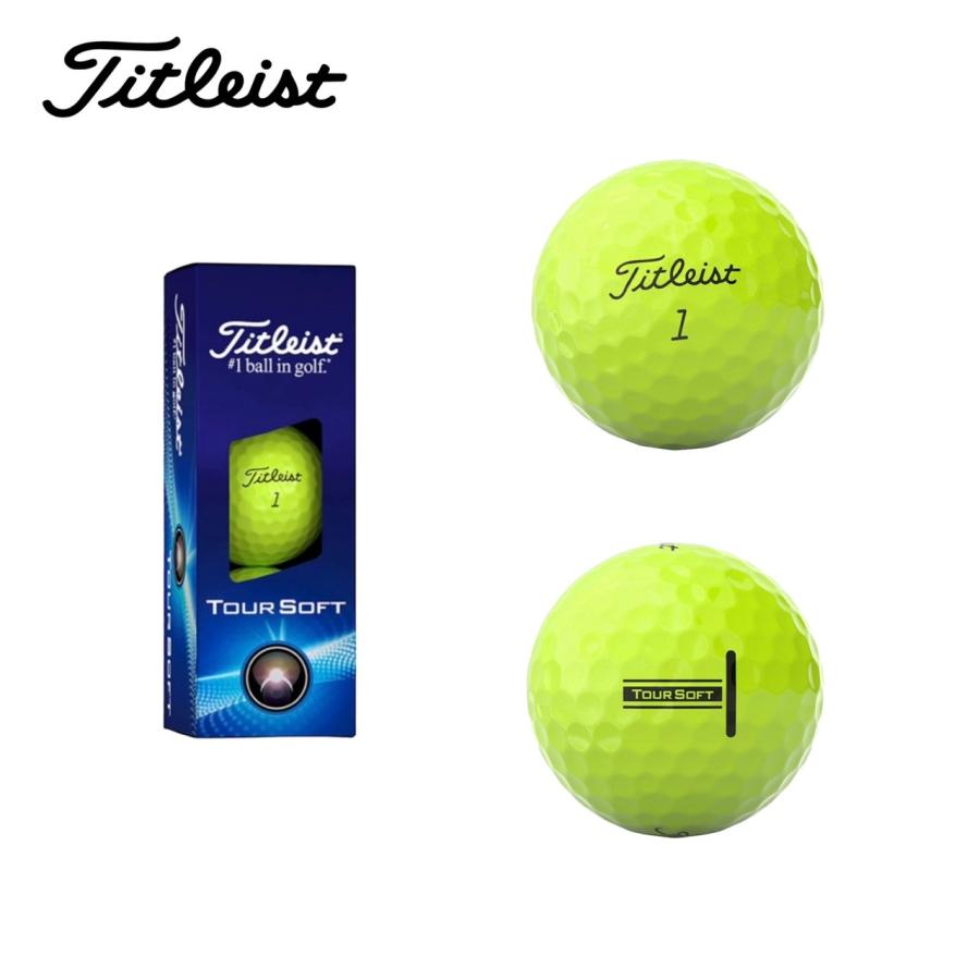 新品未使用 Titleist TOUR SOFT 2024 ゴルフボール3ダース Tour Soft Titleist 2024 TOUR SOFT / タイトリスト ツアーソフト 12球