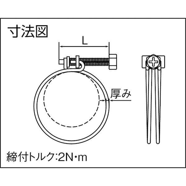 あすつく対応 「直送」 トラスコ TRUSCO P-TWB-38 ネジ式ワイヤバンド 締付径３３〜３８ｍｍ PTWB38 252-6611 tr-2526611｜edenki｜03