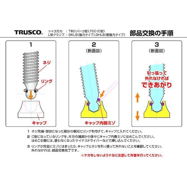 あすつく対応 「直送」 トラスコ TRUSCO TBC-75 Ｂ型シャコ万力 ７５ｍｍ TBC75 230-2870｜edenki｜03