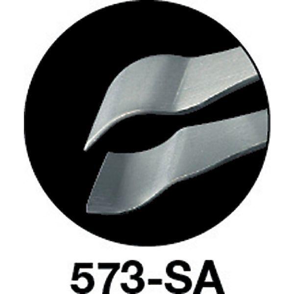 あすつく対応 「直送」 トラスコ TRUSCO 573-SA 耐酸耐磁ルビスピンセット １５０ｍｍ 斜型 573SA 261-7340｜edenki｜02