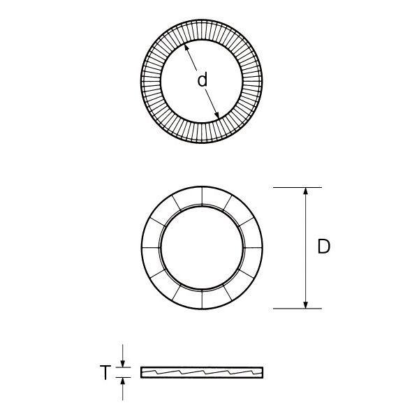 ノルトロック NORD-LOCK NL5DP ノルトロック・ワッシャー クロムフリー「1組」｜edenki｜02