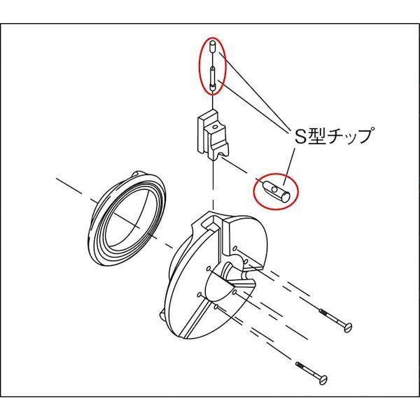 あすつく対応 「直送」 レッキス工業 GM10 ねじ切り機用パーツ パイプマシンＮ４０Ａ用 カーボンブラシ 390-4962 REX 8680｜edenki｜03