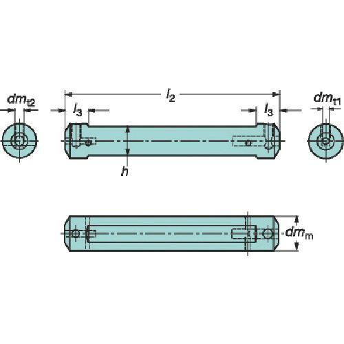 あすつく対応 「直送」 サンドビック ＳＶ CXSA2007 コロターンXS 小型旋盤用アダプタ 606-9037