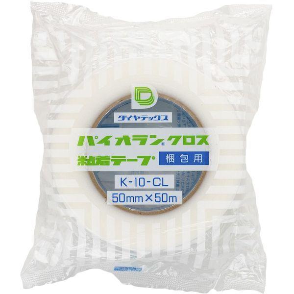 あすつく対応 「直送」 ダイヤテックス パイオラン K10CL50MMX50M 梱包用テープ ５０ｍｍ×５０ｍ クリア 391-4011｜edenki｜02