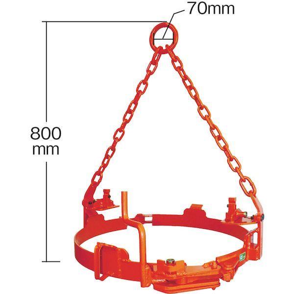 【個数：1個】日本クランプ  SCX570 ドラム缶つり専用クランプ　０．５ｔ｜edenki｜02