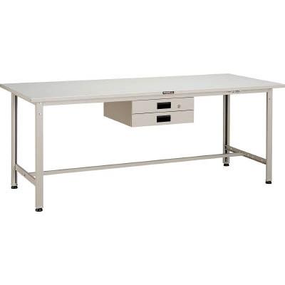 【個人宅配送不可】ＴＲＵＳＣＯ SAE1200UDK2DG 直送 代引不可・他メーカー同梱不可 ＳＡＥ型作業台　１２００Ｘ７５０ＸＨ７４０　薄型２段引出付　ＤＧ色