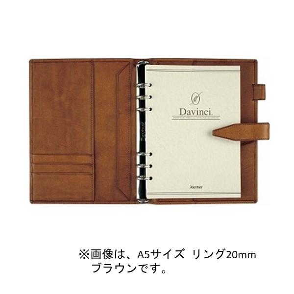 レイメイ藤井 DSA3010B ダヴィンチ ロロマクラシック システム手帳 Ａ５ ２０ｍｍ ブラック A5サイズ グランデの画像