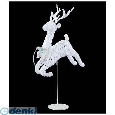 【造花・装飾】【数量限定につき、売切の際はご了承ください】DIWI61016直送 代引不可・他メーカー同梱不可 80cmホワイトスノージャンピングレインディア