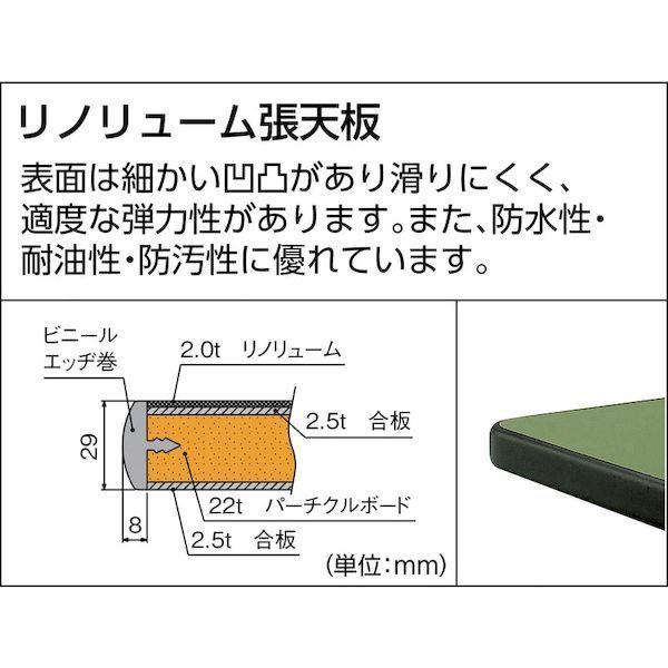 【個人宅配送不可】直送 代引不可 トラスコ TRUSCO GWR-1890F2YG ＧＷＲ型作業台 １８００Ｘ９００ＸＨ７４０ ２段引出付 ヤンググリーン色