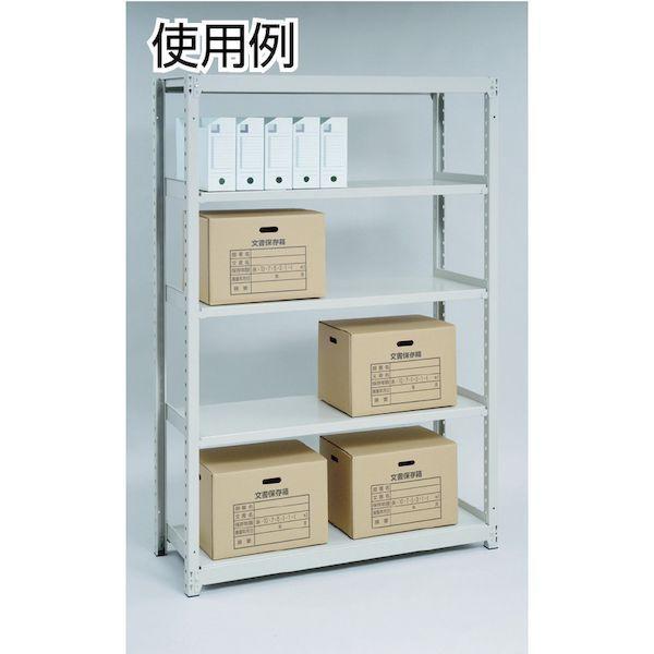 【個人宅配送不可】直送 代引不可 トラスコ TRUSCO M2-8535NG スチールラック Ｍ２型軽中量棚 １４６０Ｘ３００ＸＨ２４００ ５段 単体の画像