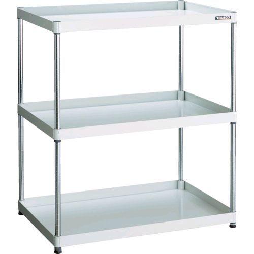 トラスコ TRUSCO PEW-R1293-W 直送 代引不可 スチールラック フェニックスワゴンラック型 抗菌９００Ｘ６００ ３段 ホワイト PEW