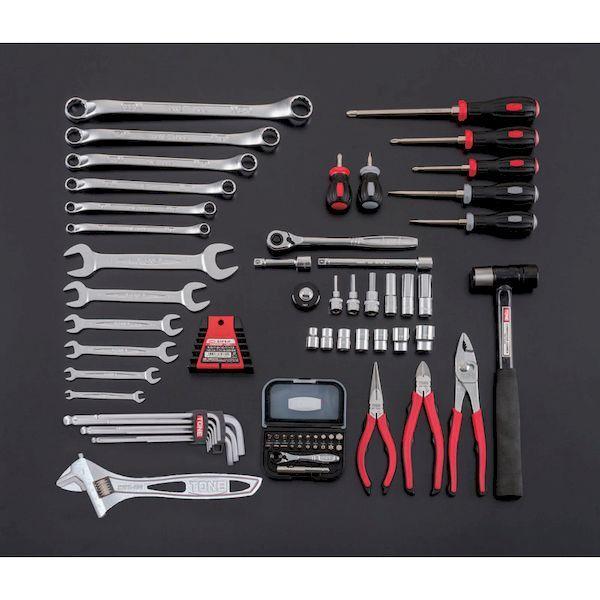 前田金属工業 TONE TSAT330BK 整備用工具セット ツールセット ブラック仕様 間口４３３×奥行２２０×高さ２４０ｍｍ トネ ブラック仕様_1