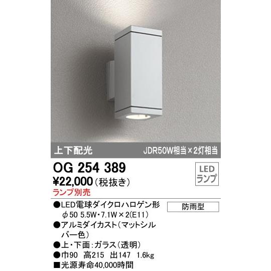 オーデリック ODELIC OG254389 LEDポーチライト ランプ別売 エクステリアライト 照明器具