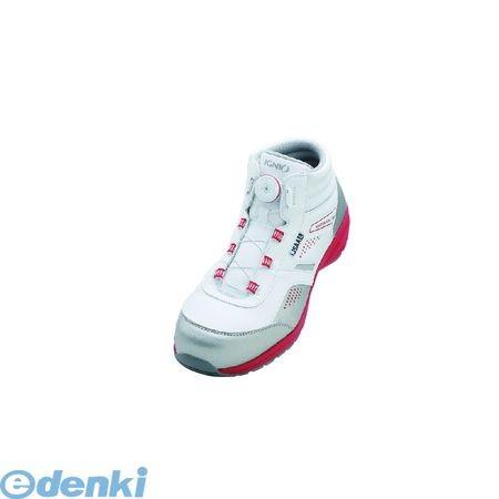 IGNIO（イグニオ） IGS1058TGF WH 24.0 ダイヤル式セーフティシューズ