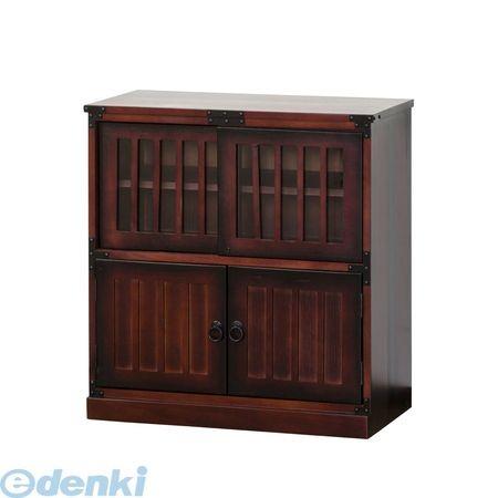 クロシオ 64735 直送 代引不可 民芸調 水屋