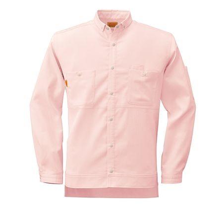 4930269026656 SMART WORK WEAR SW505 メンズ／レデイース2WAYシヤツ 色：パウダーローズ サイズ：5L