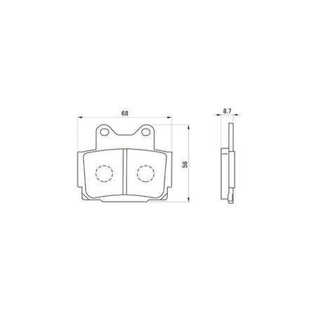 デイトナ DAYTONA 97129 ゴールデンパッドX SRX600【91 4909449516560
