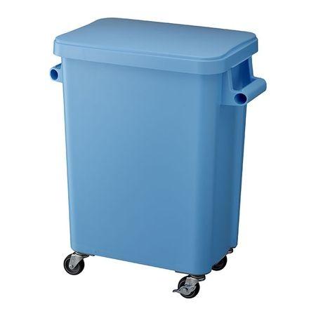 リス GGYK002 厨房用キャスターペール４５Ｌ 排水栓付 ブルー ブルー 排水栓付 45型 KDS8502 risu【キャンセル不可】