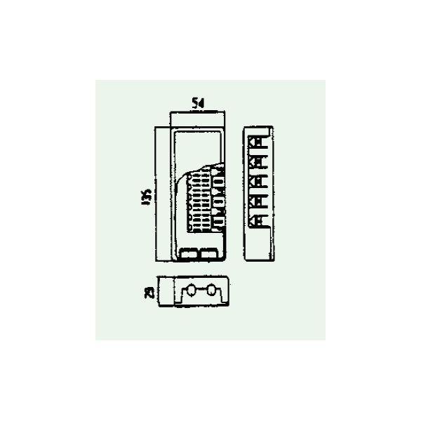 SANWA 2CM-205T ボタン電話用MJロ−ゼット RJ−11 4C 5連 SANWA 2CM-205T ボタン電話用MJロ−ゼット RJ−11 4C 5連