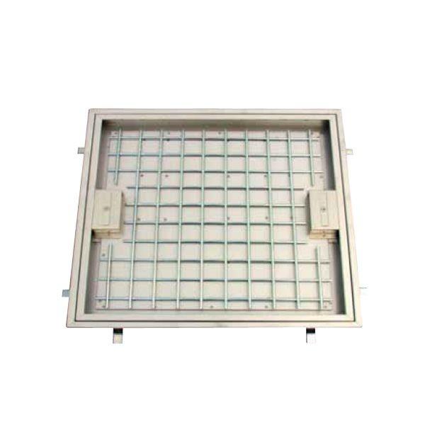 ホーコス TS-12ML-350 直送 代引不可 ステンレス フロアーハッチ 軽荷重用ネジ固定ロック式 350mm角 モルタル用 TS12ML350