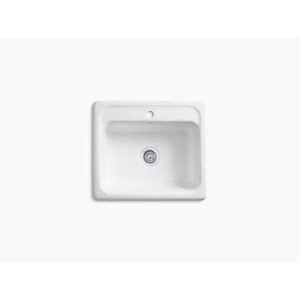 【個数：1個】KOHLER コーラー K-5964-1-0 直送 代引不可 Mayfield（メイフィールド）トップマウント 1H キッチンシンク K596410