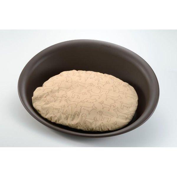 4973655592144 【10個入】リッチェル ペットベッド オーバルM【キャンセル不可】 ブラウン Mサイズ 犬猫小動物用