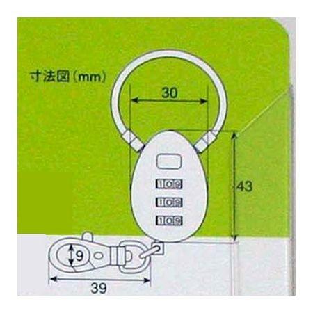 aiai 4529931320026 IB−030 コンビネーション ケーブルロック マットクローム｜edenki｜03