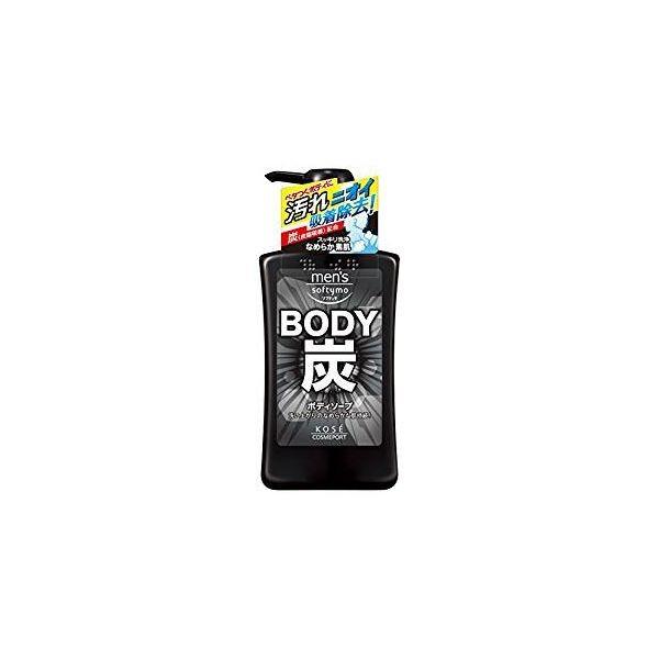 ブランド登録なし - 4971710384017 【12個入】 メンズソフティモボディソープ炭 550ML【取りやめる不可】 ボディケア-ボディソープ