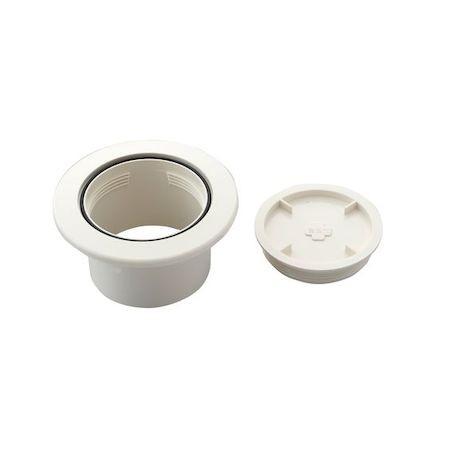 因幡電工 イナバ AC-67-W エアコンキャップ AC67W ホワイト 直径89mm