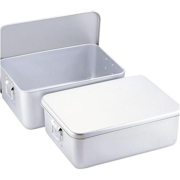 ブランド登録なし - 4702650800905 オオイ金属元素 アルマイト 溶接食麺麭箱 蓋付 256−B 調理器具-ざる、ボウル、バット-バット