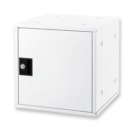 アスカ SB800W 組立式シューズボックス ホワイト アスカ組立式収納ボックス シリンダー錠タイプ 組み立て式シューズボックス