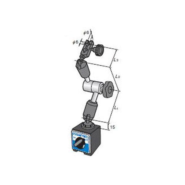 あすつく対応 「直送」 カネテック MB-MX20F マグネットスタンド アームタイプ ハイロックベース 小形 吸着力８００Ｎ MBMX20F KAN_1